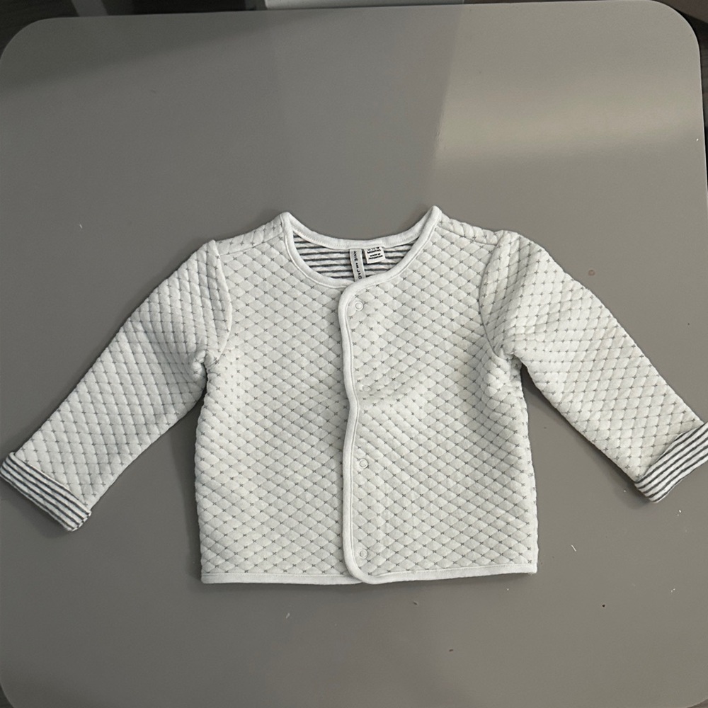Janie and Jack White Quilted Jacket